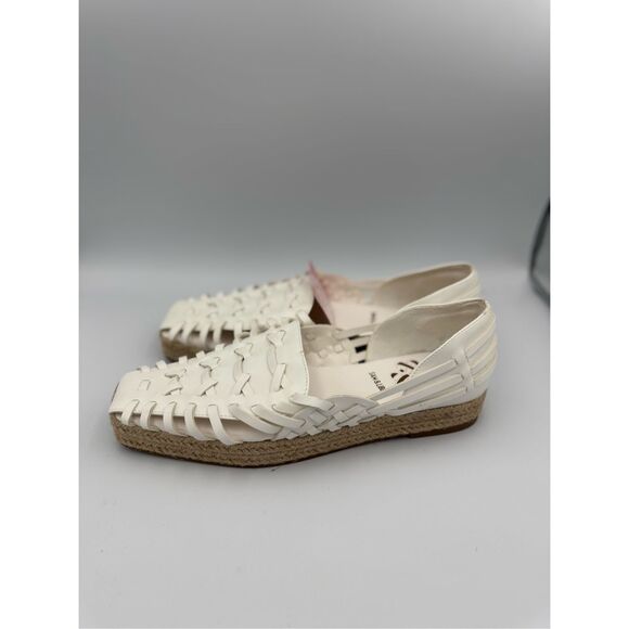 NWT Sam & Libby Womens White Asha Saddle Espadrille Woven Sandals Size 10 - Picture 6 of 8